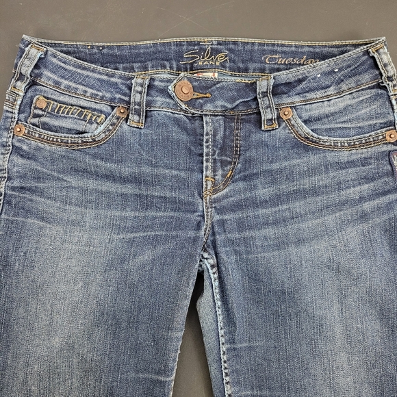 Silver Tuesday Flap Jeans - Picture 3 of 15